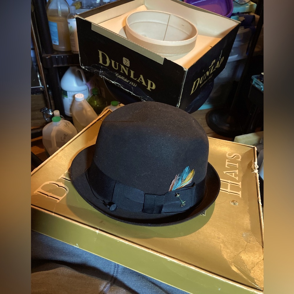 Dunlap vintage hat size 7 Derby Bowler